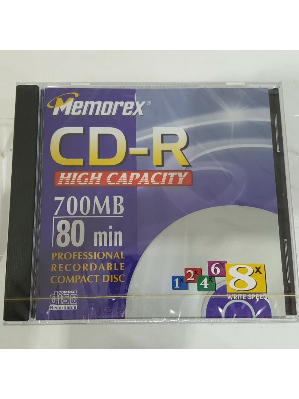 Memorex 700MB 80-Minute Up To 8x Speed Data CD-R Media Music SINGLE DISC ONLY